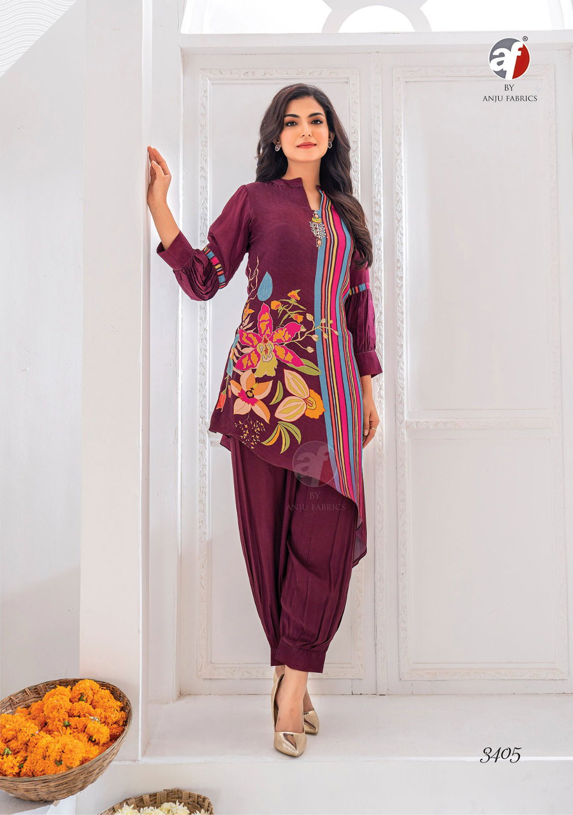 Happy Shades By Af 3401 To 3406 Wholesale Kurti With Afgani Style Pant In India